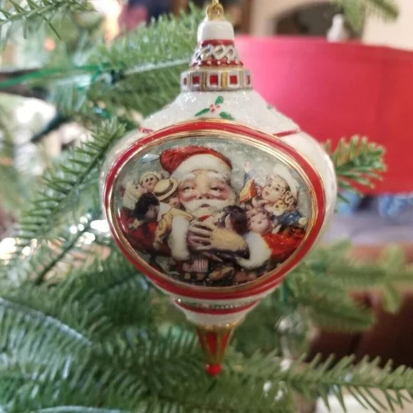 2000 Bradford Exchange Santa Millennial Porcelain Santa Ornament Collection #1 - Picture 10 of 13